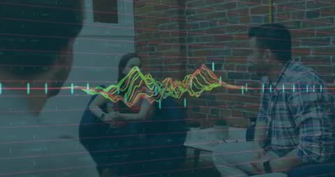 Presenting Modern Business Data With Technological Waveforms