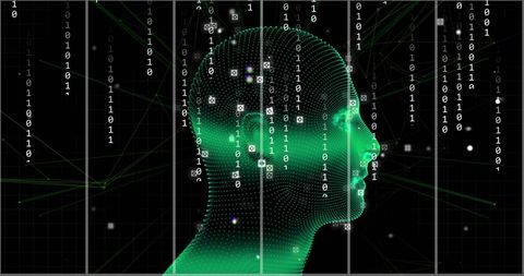 Digital Human Interface with Data Visualization - Download Free Stock Images Pikwizard.com