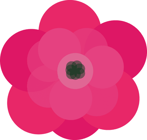 Digital Transparent Pink Flower Abstract Design on Gradient - Download Free Stock Videos Pikwizard.com