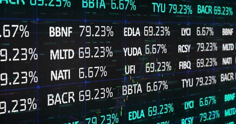 Digital Data Display with Stock Market Figures - Download Free Stock Images Pikwizard.com