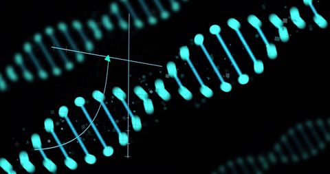 DNA Strand with Mathematical Formulas in Scientific Data Display - Download Free Stock Images Pikwizard.com