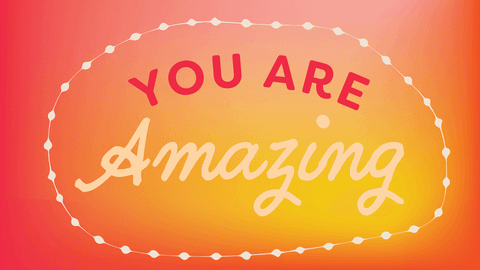you are amazing text on transparent background with orange gradient - Download Free Stock Videos Pikwizard.com