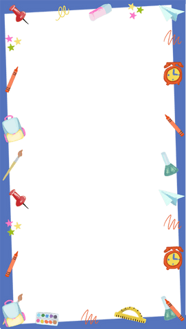 Transparent School Frame with Art Supplies and Whimsical Decorations - Download Free Stock Videos Pikwizard.com
