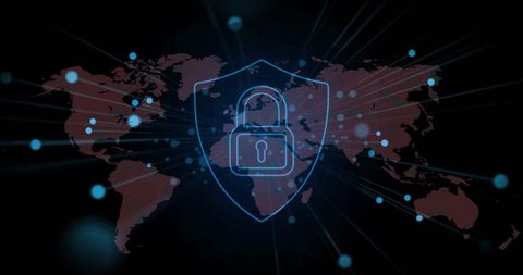 Global Cybersecurity Network and Technology - Download Free Stock Images Pikwizard.com