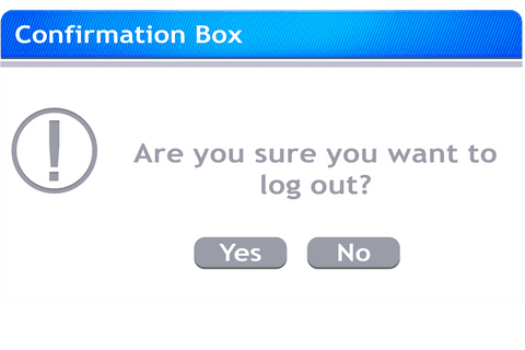 transparent digital confirmation box with log out message - Download Free Stock Videos Pikwizard.com