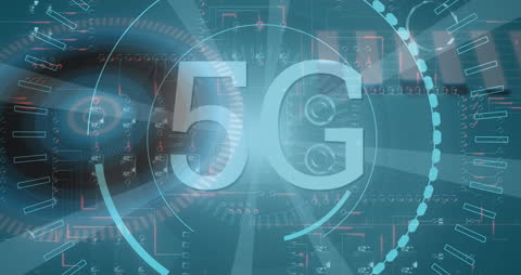 Futuristic 5G Networking and Data Technology Concept