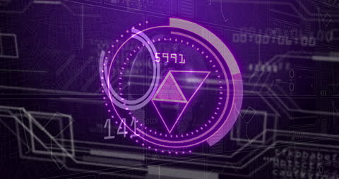 Futuristic Digital Interface Cyber Technology Concept