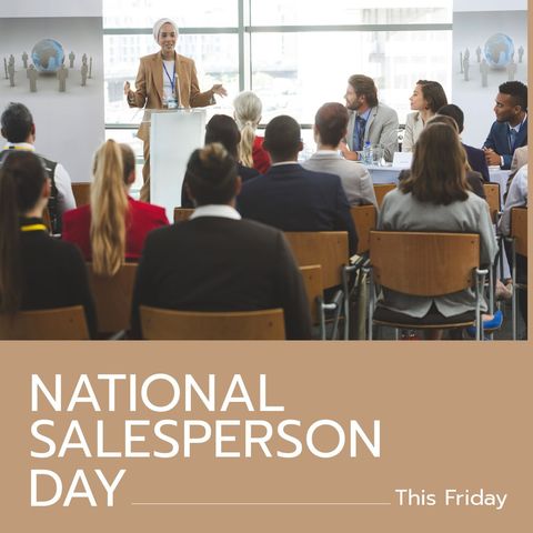 national salesperson day conference and celebration - Download Free Stock Templates Pikwizard.com