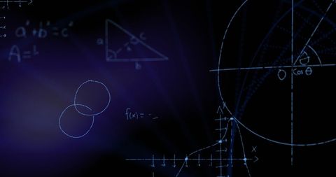 Mathematical Equations Overlaying Virtual DNA Strand - Download Free Stock Images Pikwizard.com