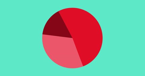 Vibrant Pie Chart Showcasing Financial Data Analytics