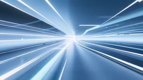 Streaming Beams in Futuristic Digital Tunnel Background
