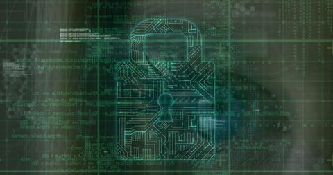 Cyber Security Concept with Digital Padlock and Data Streams - Download Free Stock Images Pikwizard.com