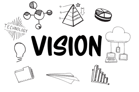 Vision Text with Technology Doodles Transparent Background - Download Free Stock Videos Pikwizard.com