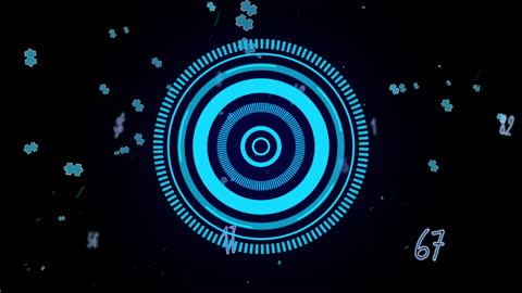 Futuristic Animation of Scope Scanning with Mathematical Equations