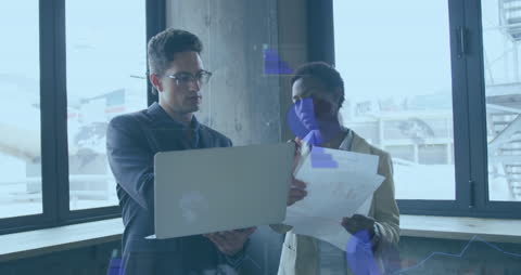 Diverse Business Team Analyzing Data Together