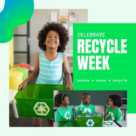 diverse children collecting classroom recycling for eco awareness - Download Free Stock Templates Pikwizard.com
