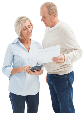 transparent mature couple discussing household finances and bill planning - Download Free Stock Videos Pikwizard.com
