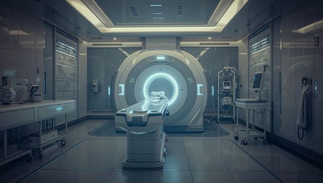 Advanced mri scanner in innovative medical imaging suite