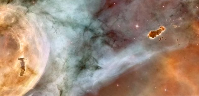 Stunning Details of Carina Nebula's Caterpillar Structure Captured by Hubble - Download Free Stock Photos Pikwizard.com