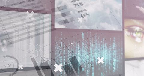 Digital Interface of Global Data with Charts and Analytics - Download Free Stock Images Pikwizard.com