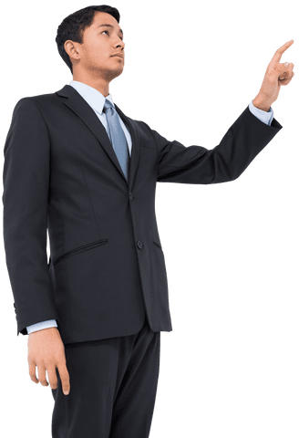 Biracial Businessman Touching Transparent Virtual Interface - Download Free Stock Videos Pikwizard.com