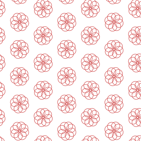 Red Geometric Floral Pattern Over Transparent Background - Download Free Stock Videos Pikwizard.com