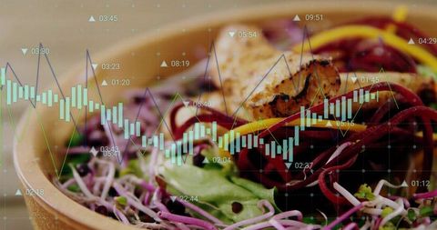 Fusion of Healthy Eating and Business Analytics with Stock Data Illusions