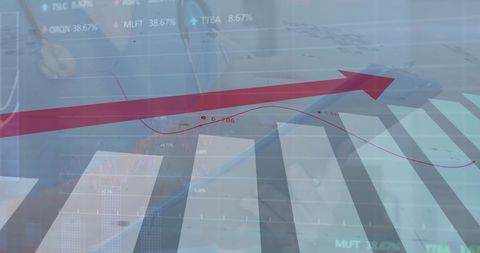 Financial and healthcare data integration concept