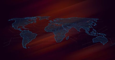 digital world map with data icons on abstract background - Download Free Stock Images Pikwizard.com