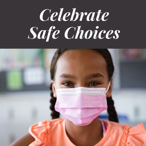 young student practicing health safety with face mask - Download Free Stock Templates Pikwizard.com