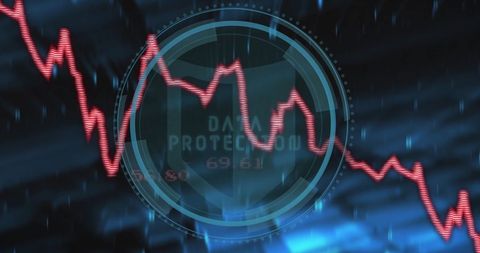 Dynamic Financial Chart on Futuristic Digital Interface - Download Free Stock Images Pikwizard.com