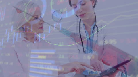 Innovative Healthcare: Doctor Analyzing Patient Data