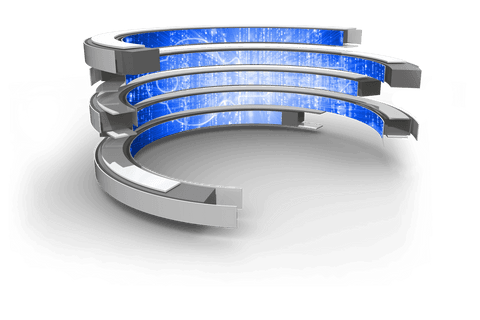 futuristic abstract digital rings on transparent background - Download Free Stock Videos Pikwizard.com