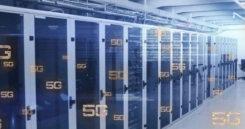 High-Tech 5G Servers in Data Center for Advanced Computing - Download Free Stock Images Pikwizard.com