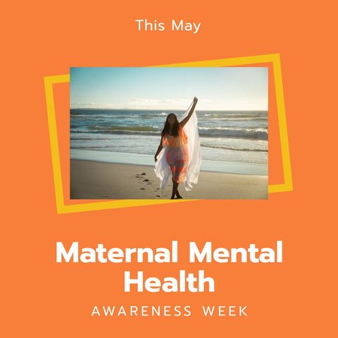 Maternal Mental Health Awareness Campaign Beach Imagery - Download Free Stock Templates Pikwizard.com