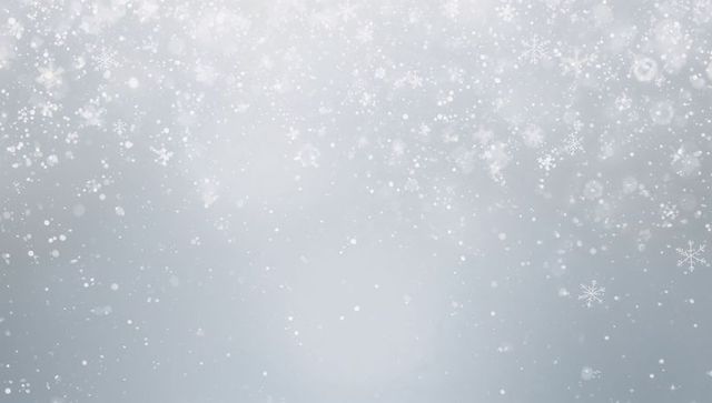Falling snowflakes overcast grey bokeh background for winter minimalist design