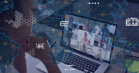 Global remote communication service with network overlay