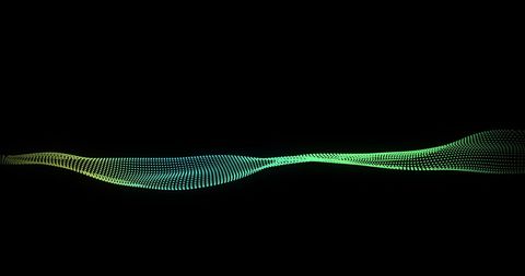 Colorful Digital Wave Patterns on Black Background - Download Free Stock Images Pikwizard.com