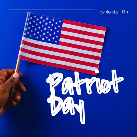 hand holding american flag celebrating patriot day - Download Free Stock Templates Pikwizard.com