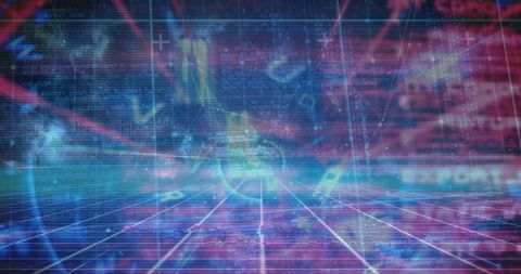 Futuristic Digital Interface with Data Streams and Coding Elements - Download Free Stock Images Pikwizard.com
