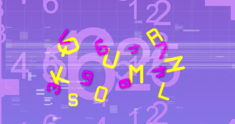 Dynamic Glitch Animation with Numbers and Letters