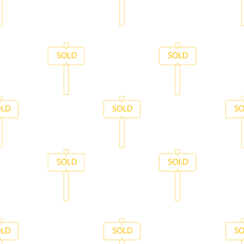 Yellow Sold Signs Pattern on Transparent Background - Download Free Stock Videos Pikwizard.com