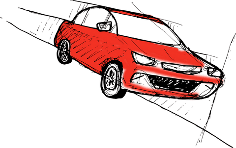 hand drawn red car illustration on transparent background - Download Free Stock Videos Pikwizard.com