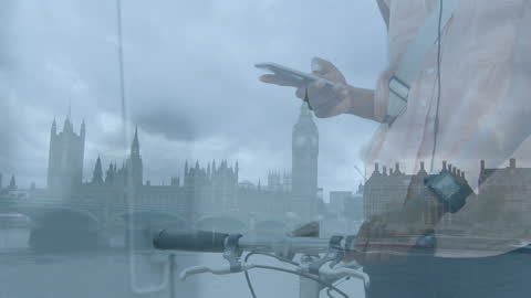 Mixed Image of Urban Exploration and Mobile Technology