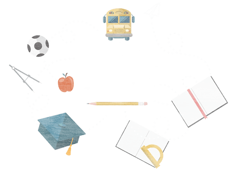 school tools and supplies on transparent background - Download Free Stock Videos Pikwizard.com