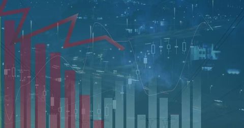 Digital Analytics with Abstract Cityscape Background - Download Free Stock Images Pikwizard.com