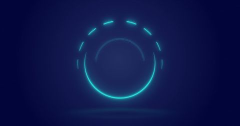 Futuristic Loading Animation on Navy Background - Download Free Stock Images Pikwizard.com