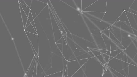 Digital Network Connections with Futuristic Lines