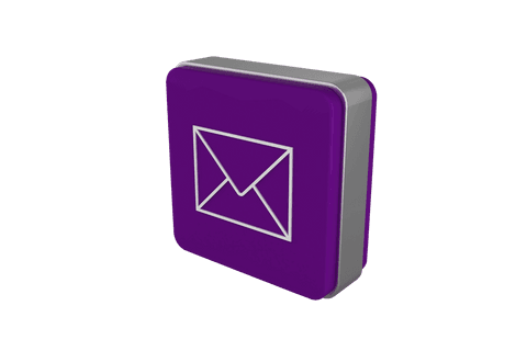 purple cube with envelope icon on transparent background - Download Free Stock Videos Pikwizard.com