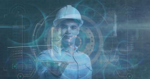 Futuristic Engineer Using Augmented Reality Interface - Download Free Stock Images Pikwizard.com